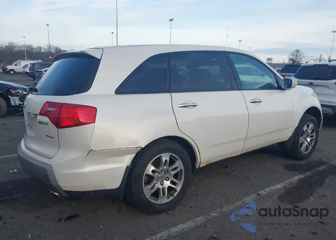 2009 Acura Mdx Technology Package z USA, uszkodzony, nr VIN 2HNYD28649H503321